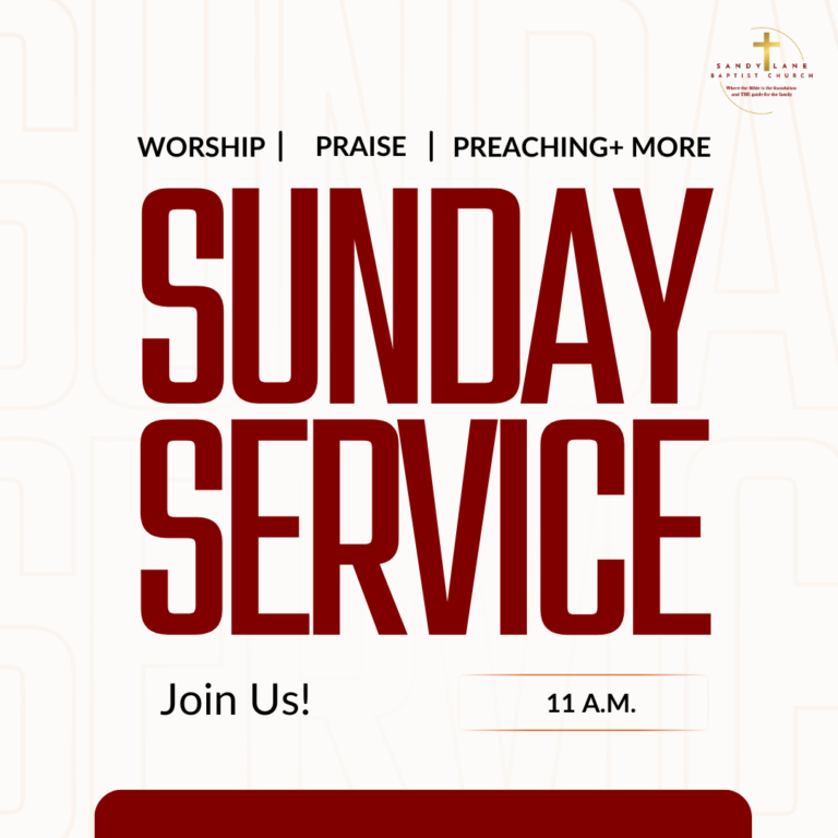 Orange and Black Illustrated Sunday Service Instagram Post (1)